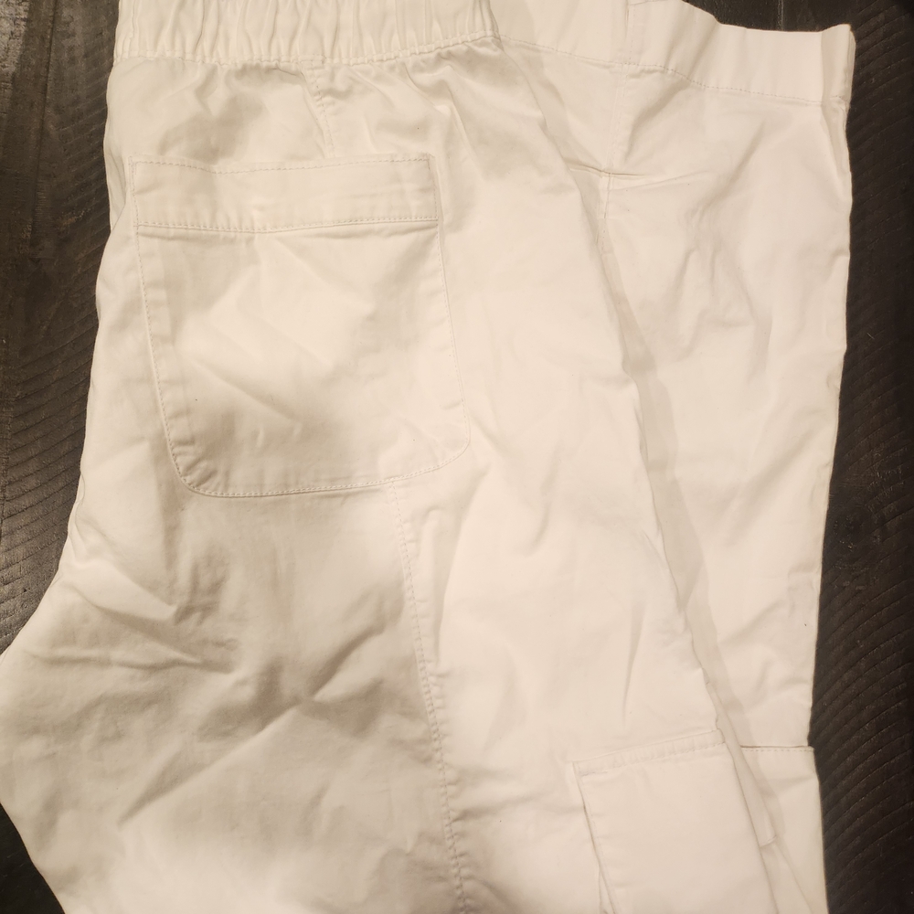 NWT Abercrombie & Fitch White High-Rise Baggy Trousers - Picture 3 of 10